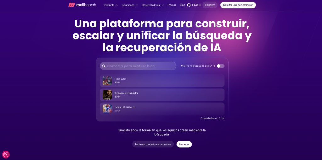 meilisearch buscador interno ecommerce herramientas ia