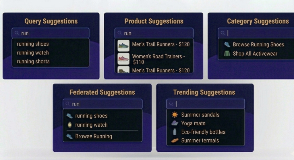 personalized suggestions and autocomplete suggestions