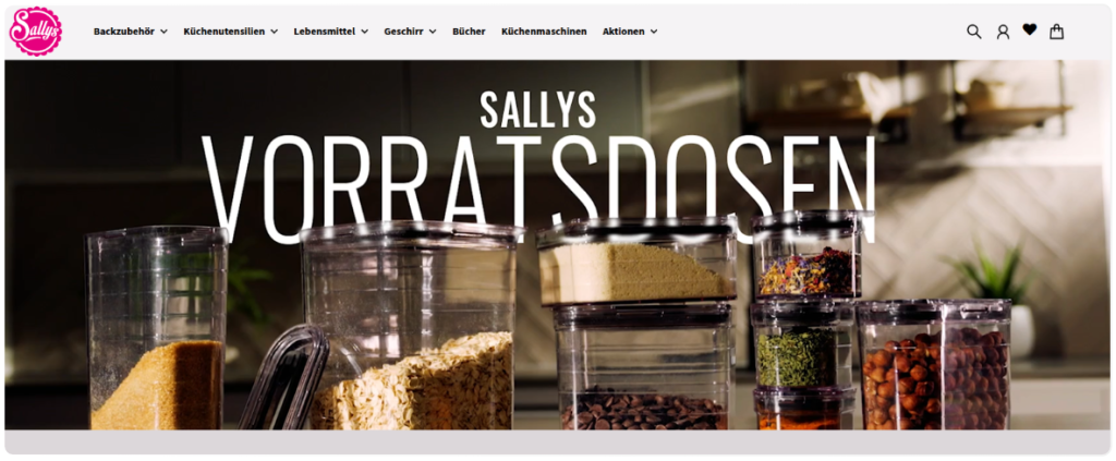 Sallys Shop Homepage Visual Merchandising