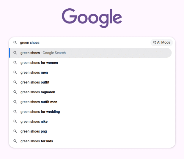 google autocomplete suggestions