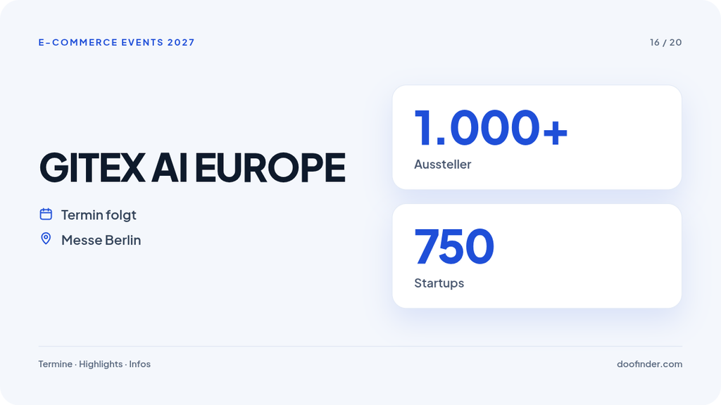 16 GITEX AI EUROPE 16. GITEX AI EUROPE 2027