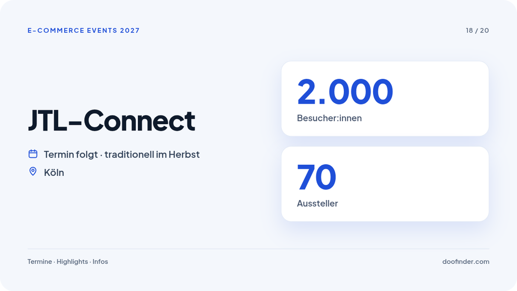 18 JTL Connect 18. JTL-Connect 2027